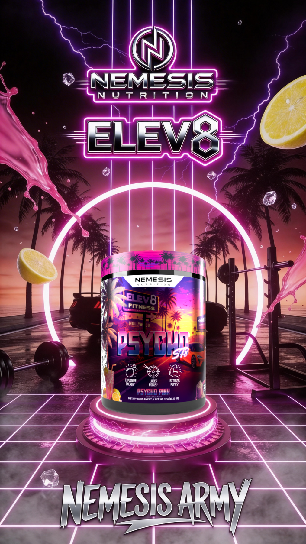 Sample Pre-workout, Nootropic and Fat burn