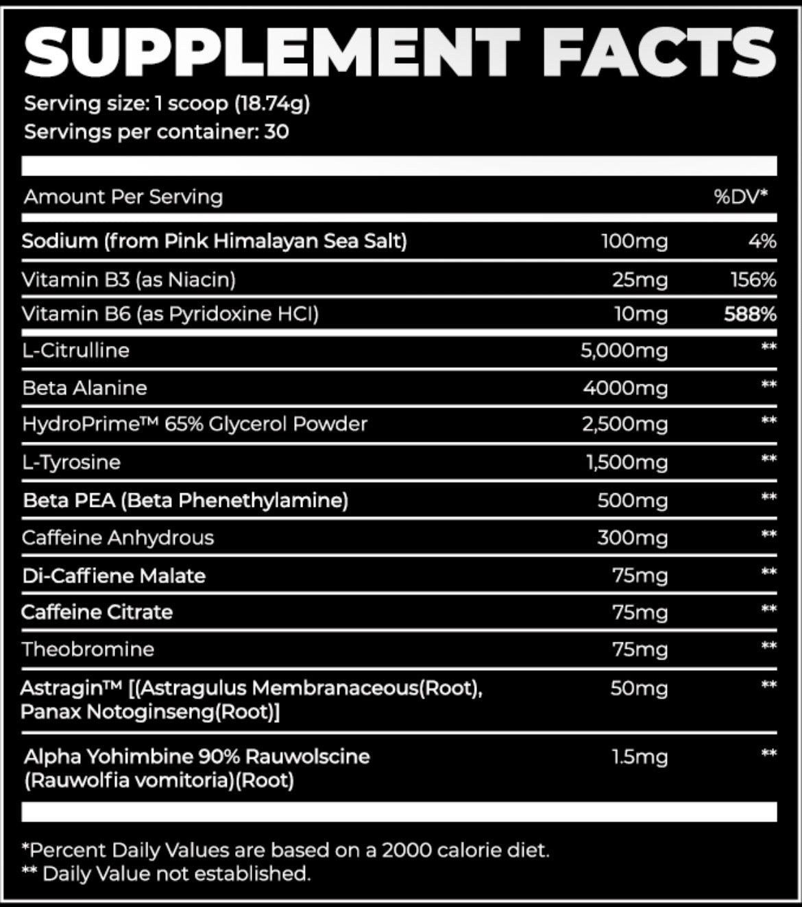 Dark Labs Daily Pre Workout Peach Flavor 30 Servings