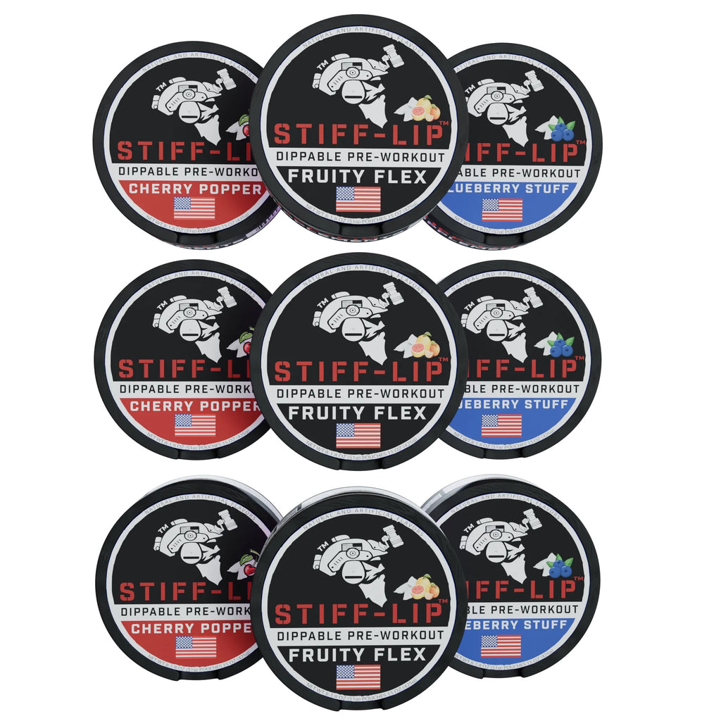 9  PACK STIFF LIPS Dippable PRE-WORKOUT