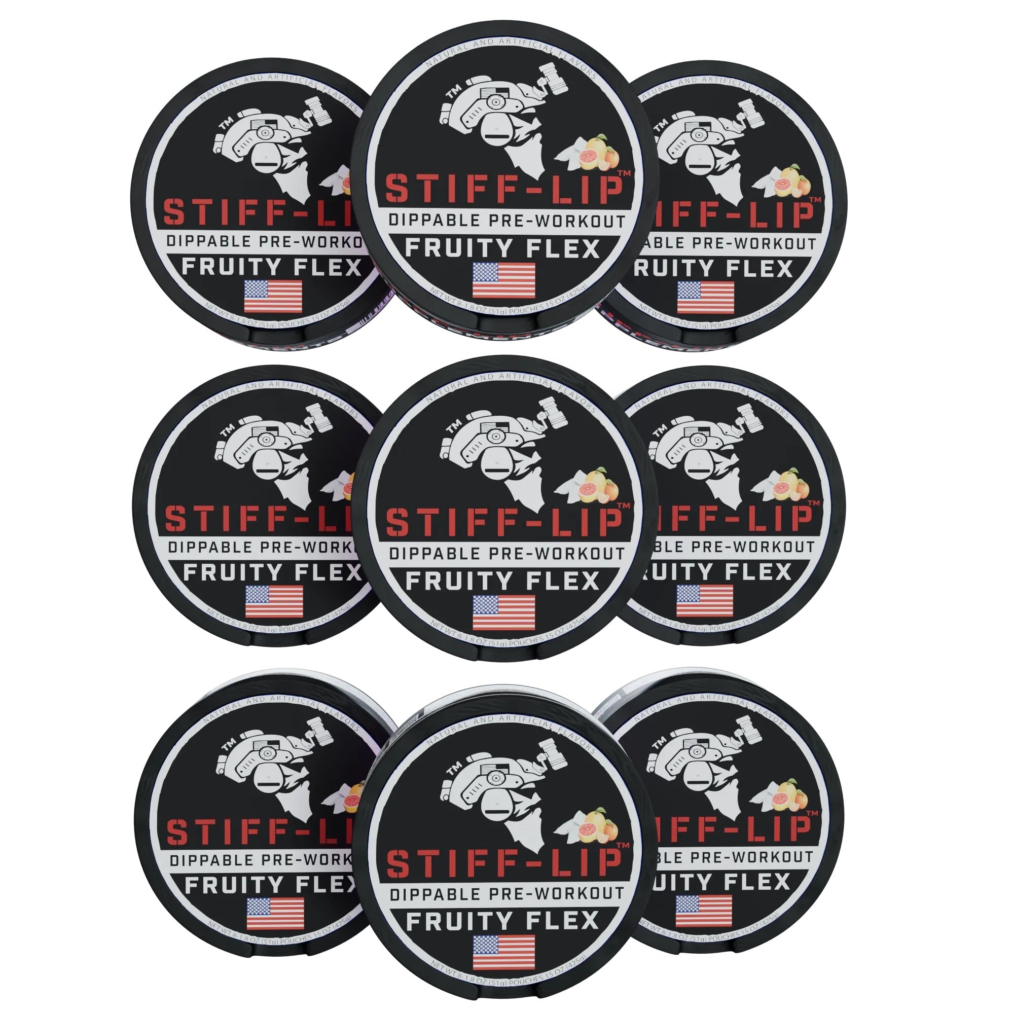 9  PACK STIFF LIPS Dippable PRE-WORKOUT