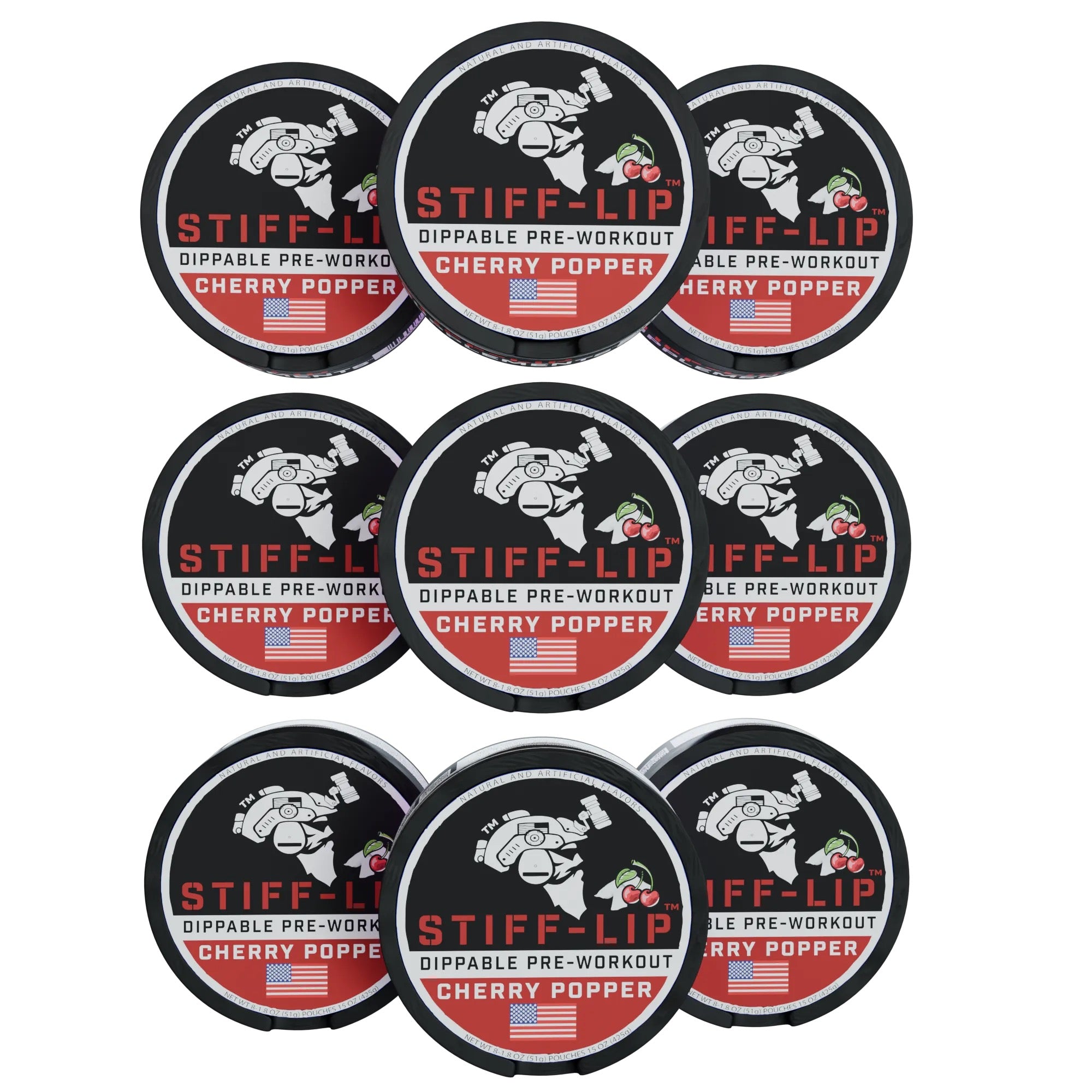9  PACK STIFF LIPS Dippable PRE-WORKOUT
