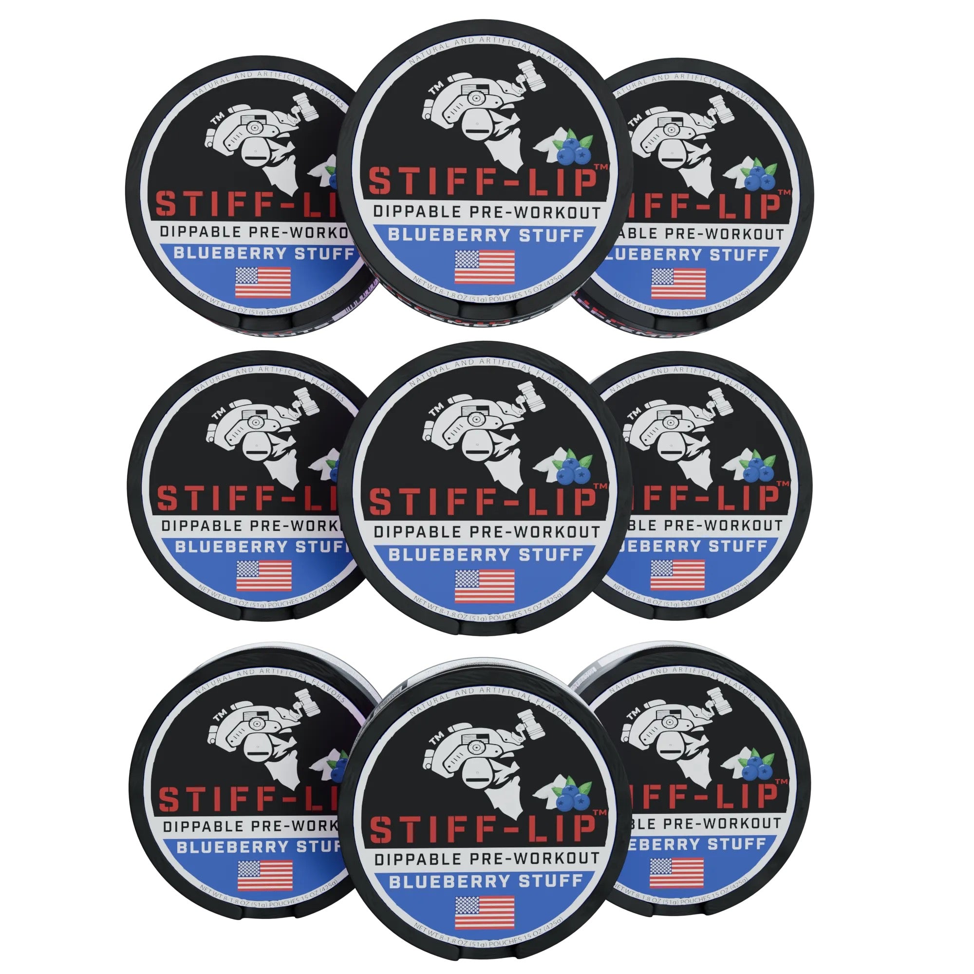 9  PACK STIFF LIPS Dippable PRE-WORKOUT