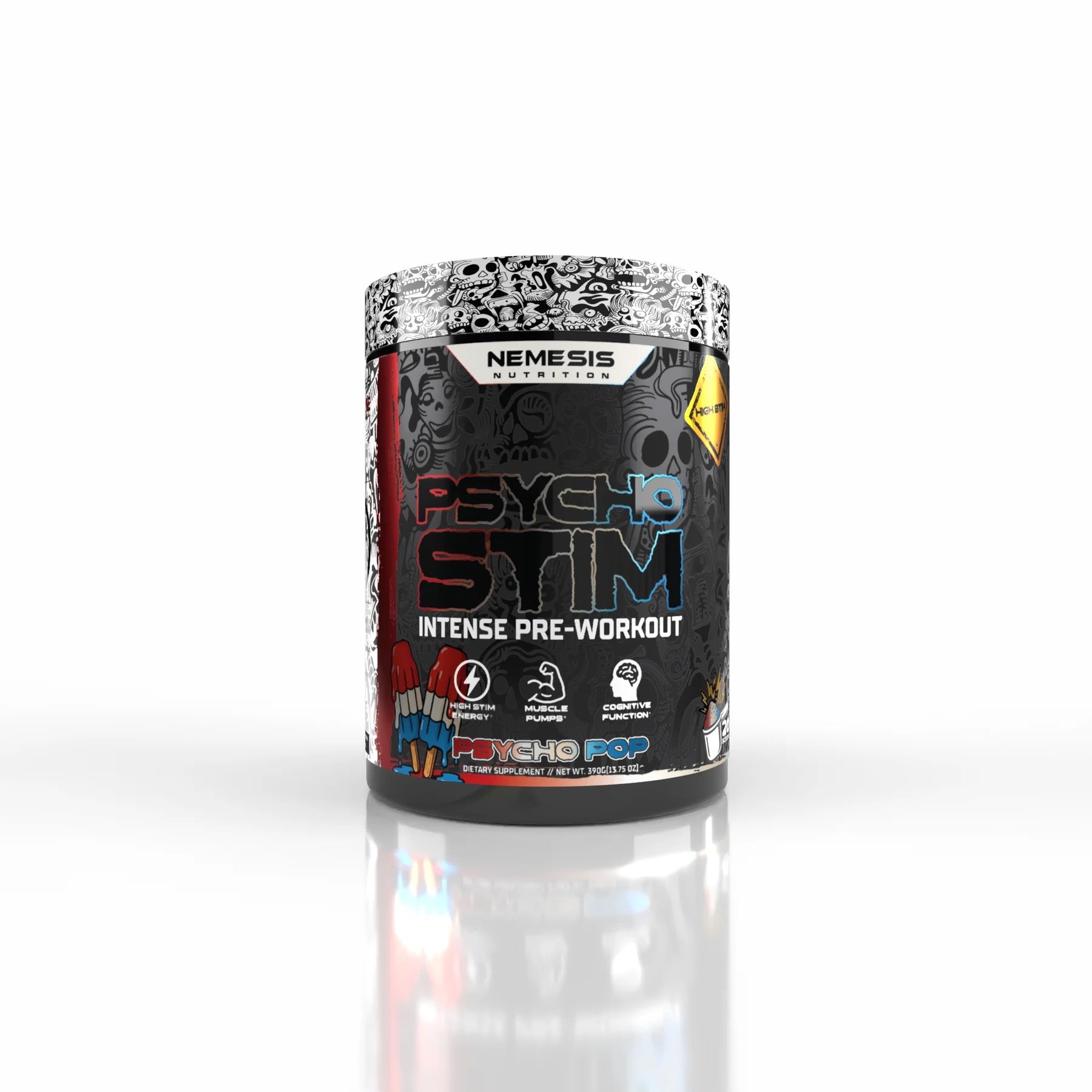 PSYCHO STIM HIGH STIM PRE-WORKOUT Nemesis Nutrition