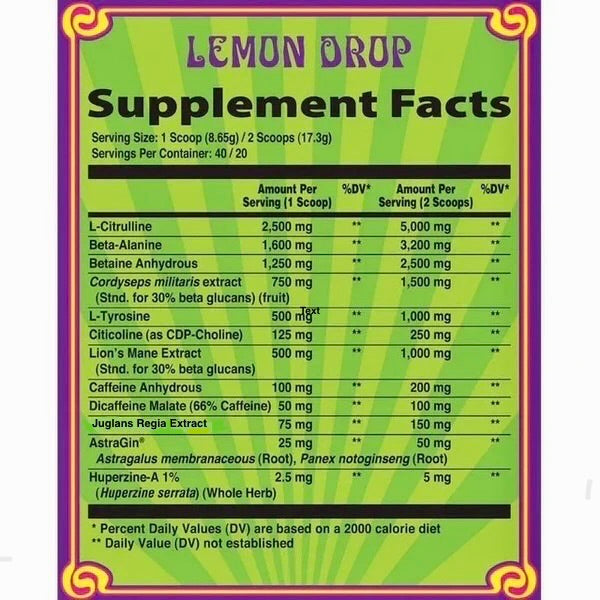 Heroic Harvest Escape Fungi Infused Pre-workout  Nootropic