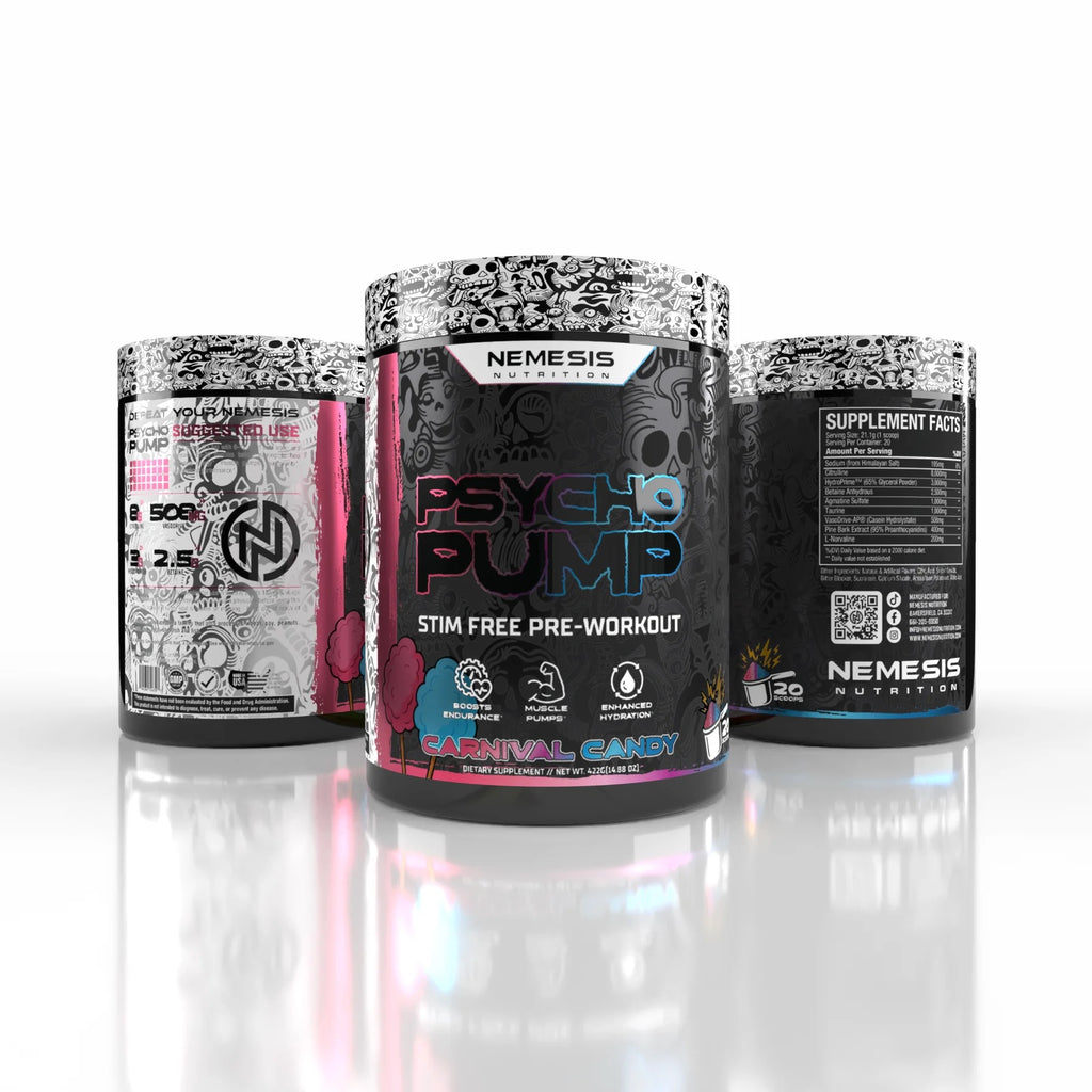 PSYCHO PUMP STIM FREE PRE-WORKOUT - CARNIVAL CANDY