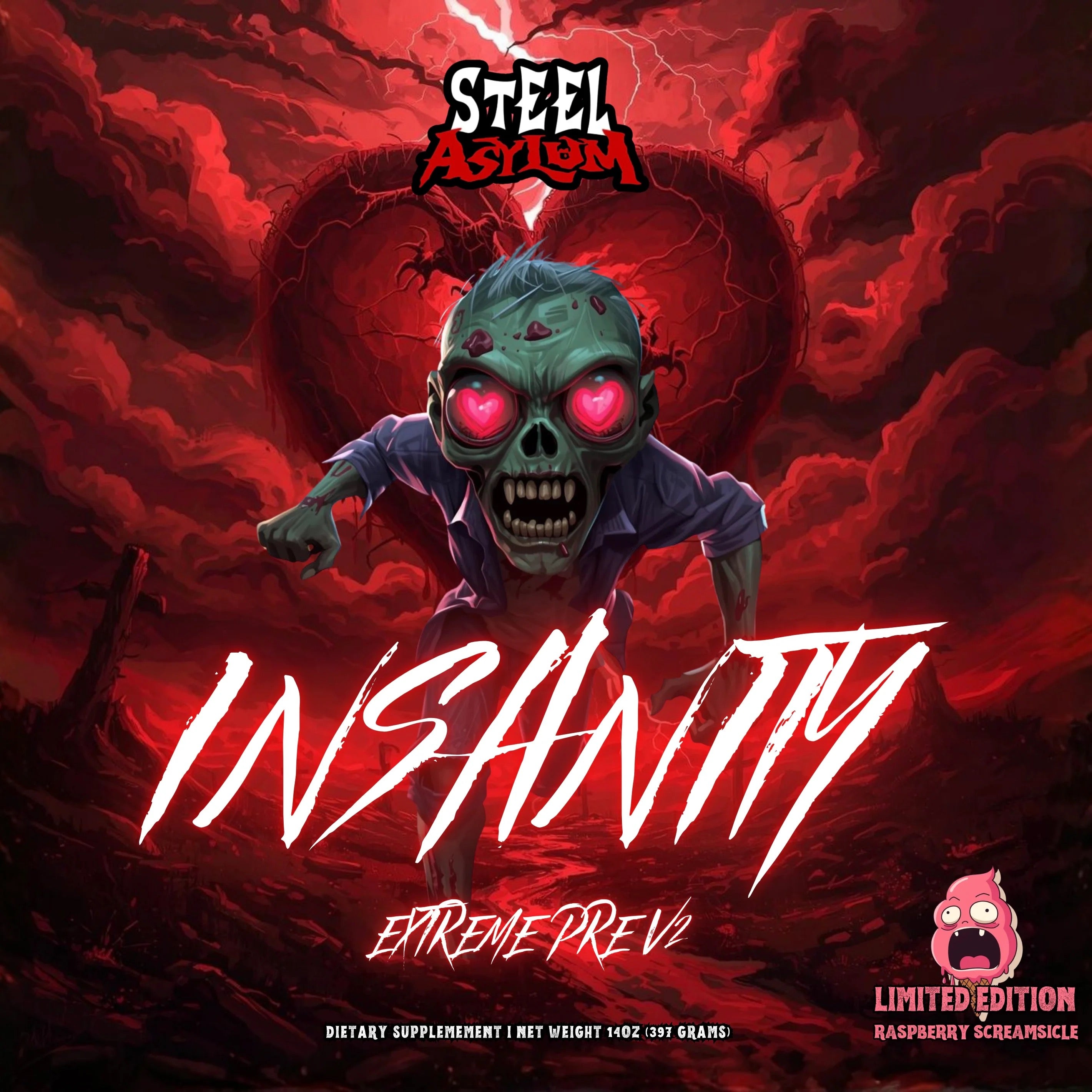 High Stim Insanity v2 Pre-Workout 25 Servings