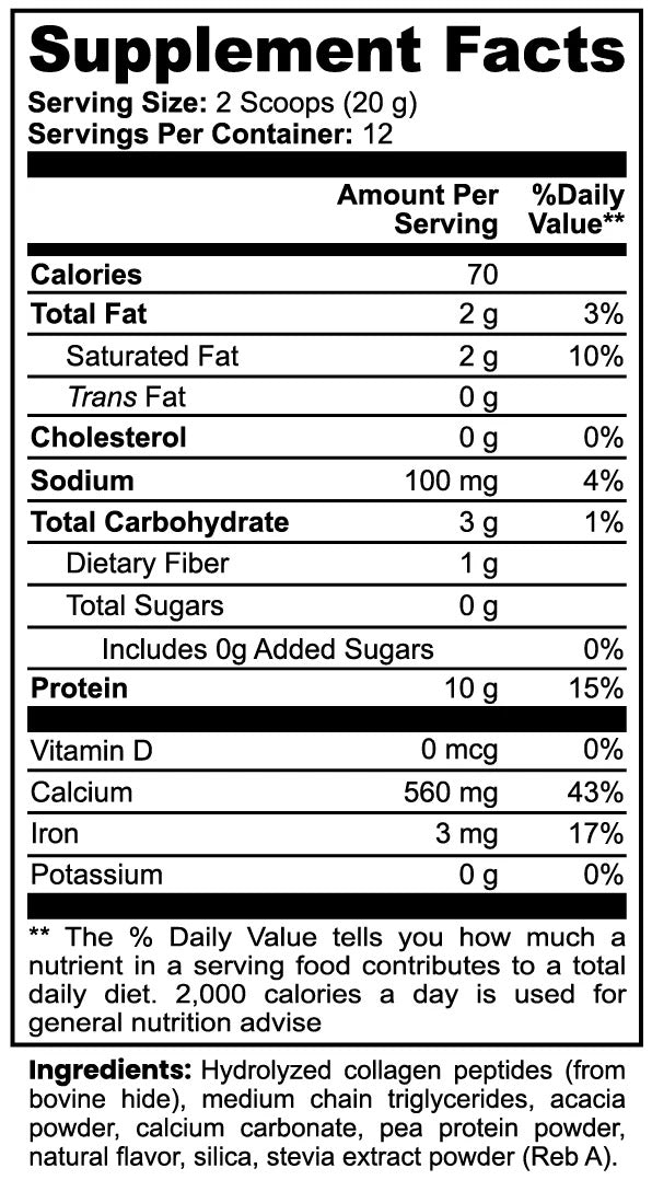 Grass-Fed Vanilla Chai Collagen Protein by Project M
