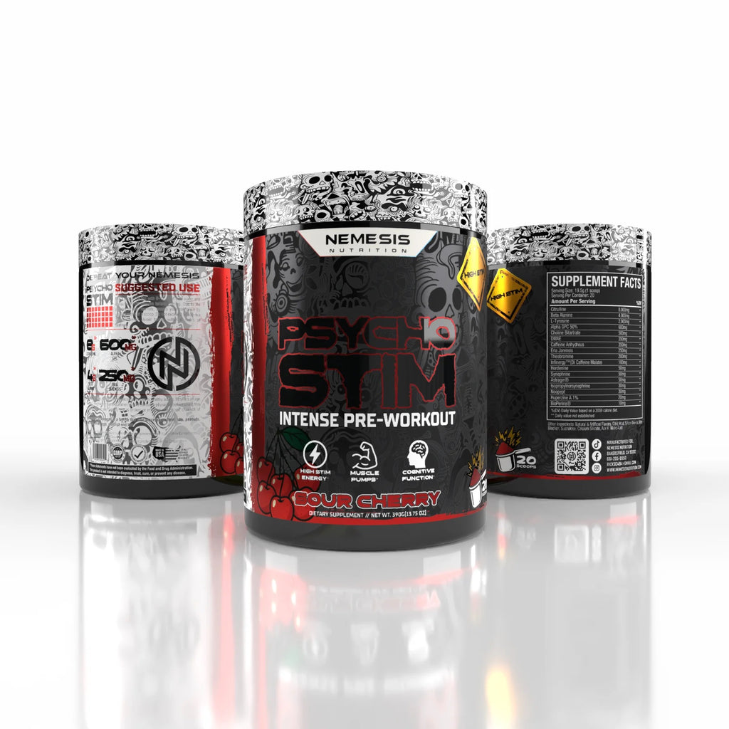 PSYCHO STIM HIGH STIM PRE-WORKOUT Nemesis Nutrition