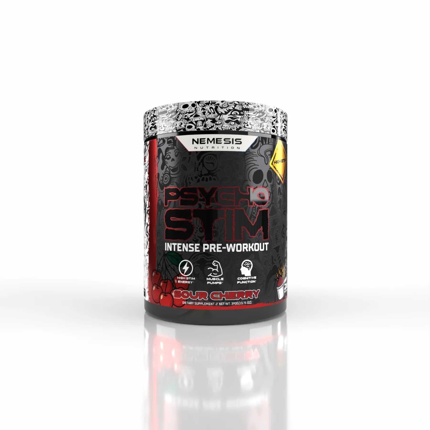 PSYCHO STIM HIGH STIM PRE-WORKOUT Nemesis Nutrition