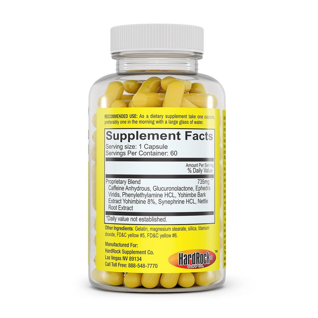 YELLOW BULLET XTREME CAPSULES HARDROCK SUPPS Co