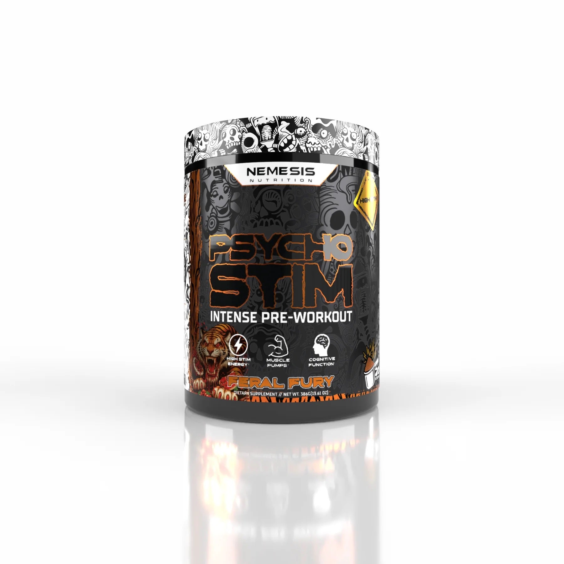 PSYCHO STIM HIGH STIM PRE-WORKOUT Nemesis Nutrition